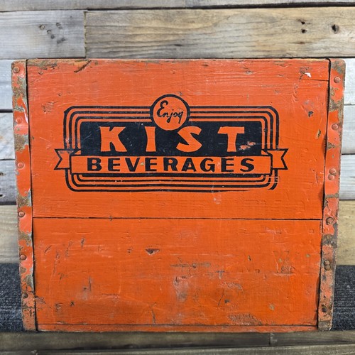 1930s/40s Kist Beverages Soda Wood Crate Binghamton N.Y H. Lots Bottling Works