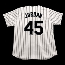 Retro 1994 Michael Jordan Birmingham Barons #45 Pinstripe XXL Baseball Jersey