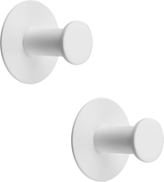 Klebehaken Haken Selbstklebend Wandhaken Weiß 2 StüCk Edelstahl
