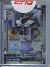 2015 Topps Chrome Rookies Auto Deontay Greenberry #187 Auto 1m1a