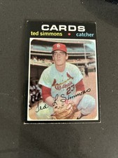 Price Drop - 1971 Topps Ted Simmons 117 Ex (no Creases; Corners) Rookie HOF