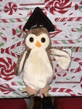 Ty Beanie Baby Wise 1998 Owl, 7.5-inch