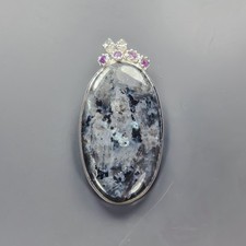 Unique jewelry 40 ct+ Natural Jasper Pendant 925 Sterling Silver  /NP52977