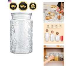 Glass Storage Containers With Lids, Glass Jars With Lids, 32OZ