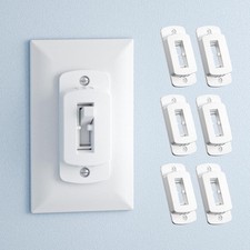SAFELON 6 PCS Light Switch Cover Guard for Baby Safety, Childproof White