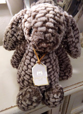 NWT Jellycat Bashful Luxe Bunny PINE Medium Textured Adorable ~Authentic