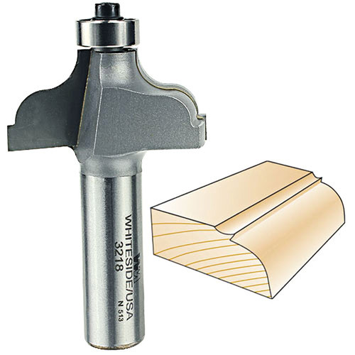Whiteside Ogee Fillet Bit, 1/2 in. SH x 1/4 in. R 3218