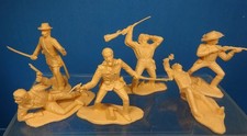 Reamsa of Spain 54mm U.S Cavalry last stand 6 figs unpainted plastic 2002 PREoop