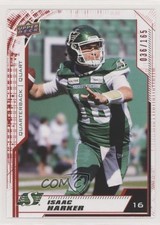 2020 Upper Deck CFL Red 36/165 Isaac Harker #96 0l2