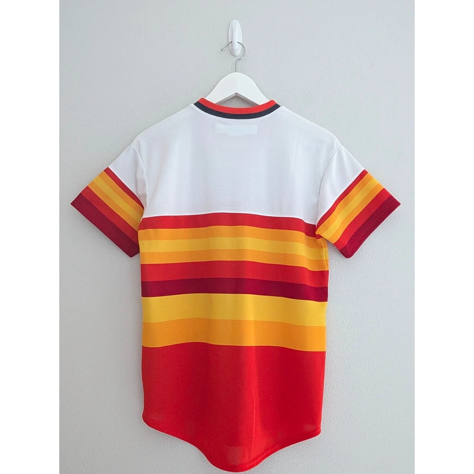 Majestic Houston Astros Cooperstown Cool Base Retro Rainbow Jersey Youth Large - Image 3 of 4