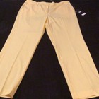 NWT DKNY Womens The Essex Pant Size 18 Yellow MSRP $89.00 TJM — photo 1