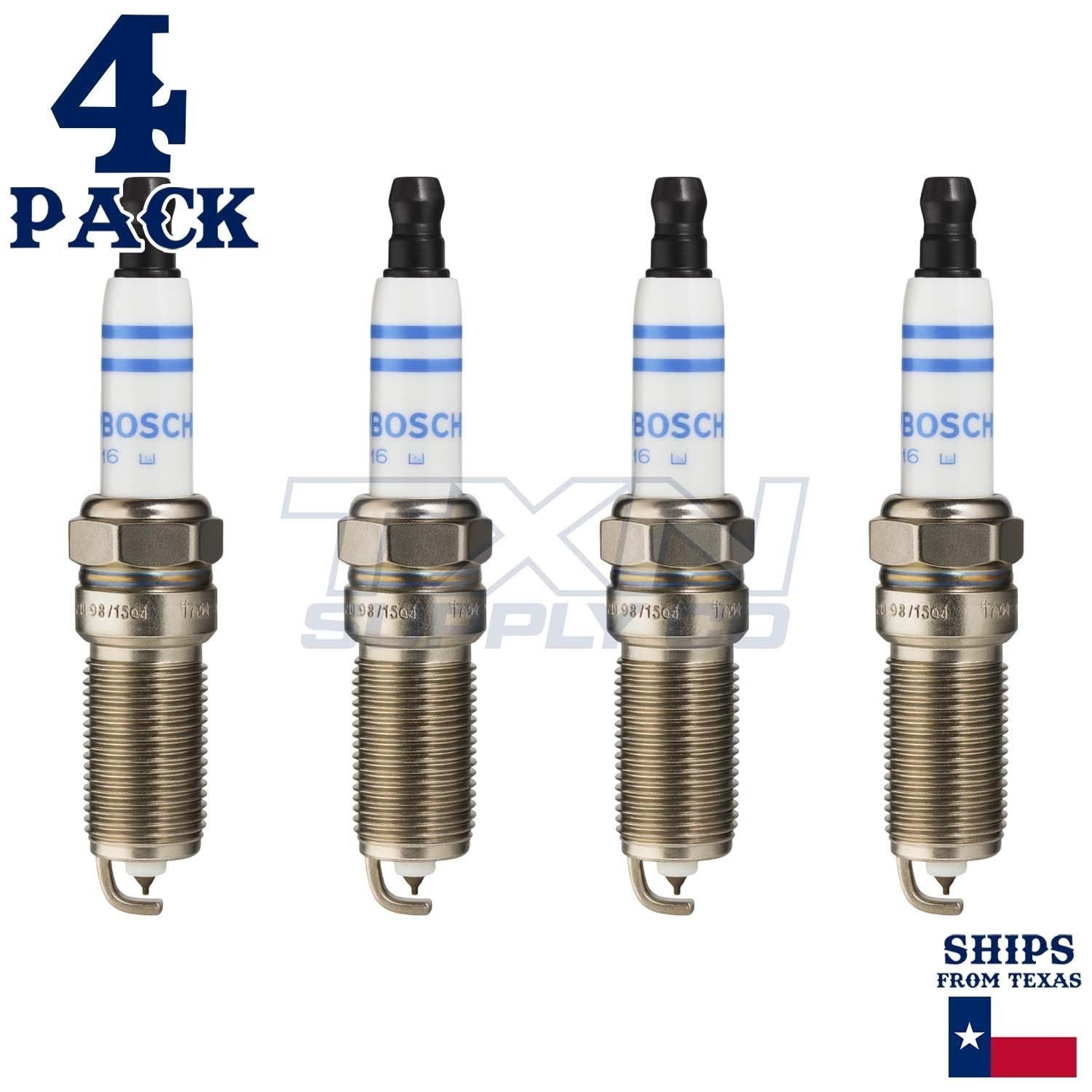 4 Pack Bosch 7422 FR8DPP33 Double Platinum Spark Plugs