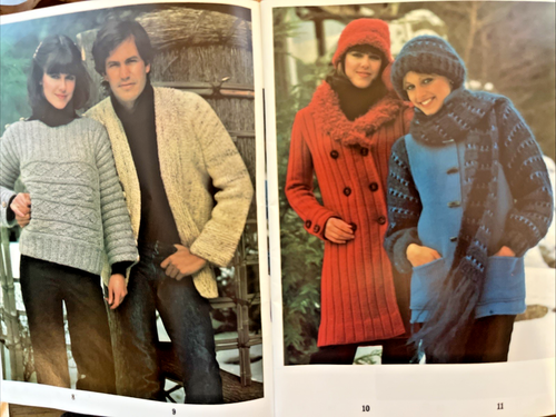 Spinnovations 010 WINTER GARDEN 44 BULKY FASHIONS adult 64pg knit booklet 1977 - Picture 3 of 11