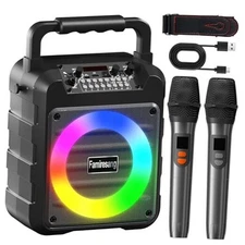 Karaoke Machine for Adults - Portable Bluetooth Karaoke Speaker with Two 