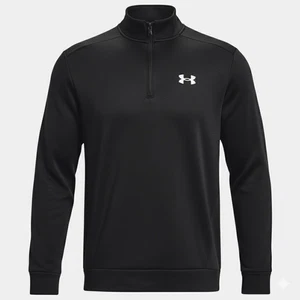 Mens Under Armour UA Fleece Jacket Sweatshirt 1/4 Zip Muscle New With Tags