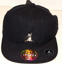Nike Boys Jordan Jumpman Cap Elephant Snapback Youth Size Black / Chrome