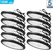 10 Pack 100W UFO Led High Bay Light Industrial Commercial Warehouse Shop Light