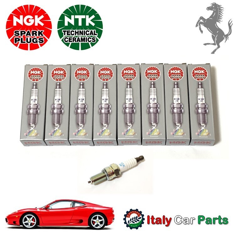 NGK Spark Plug Set 8pcs Fits Ferrari 360 F430 Maserati 4200 192637 NEW