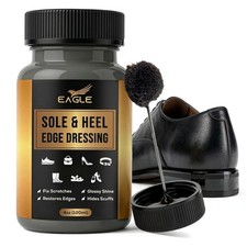 Sole and Heel Edge Dressing Black   High Gloss Shoe Polish for Leather Soles ...