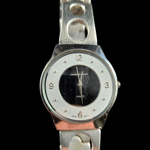 Charles Raymond Quartz Wristwatch Metal Band New Battery