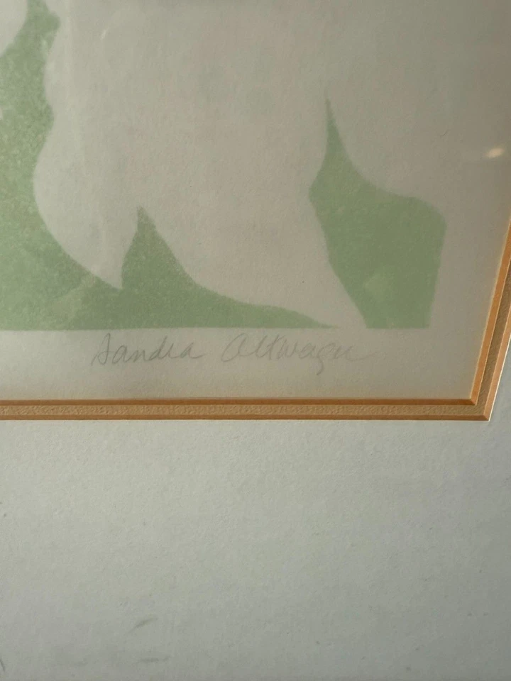 Impresión botánica firmada por Sandra Altwerger “Rex Begonia” - Edición limitada 15/16 (L37) Foto 4 de 4