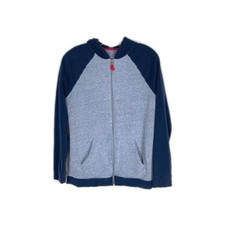 Cat Jack Boys' Full Zip Hoodie Sweatshirt Grey Blue XL 16 Warm Winter Jacket