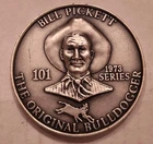 Vintage 1973 1 oz  .999 Silver MACO Bill Pickett 101 Ranch 1878-1932 Ponca City