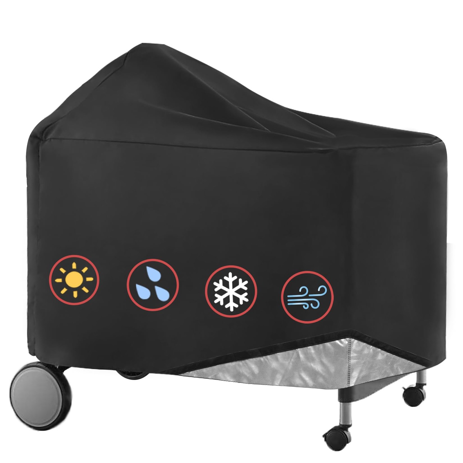 7152 Grill Cover for Weber Performer Deluxe 22 Inch Charcoal