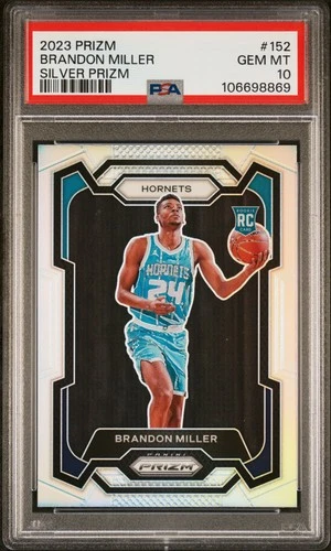 2023 PANINI PRIZM SILVER PRIZM #152 BRANDON MILLER ROOKIE RC PSA 10