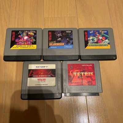 Nintendo Virtual Boy VB Game Software 5pcs Set Mario Clash etc