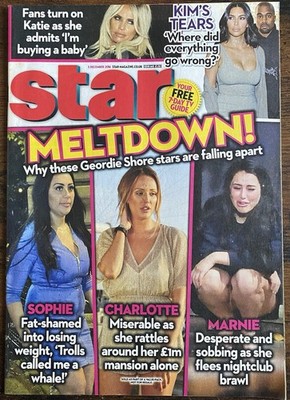 STAR MAGAZINE 5 December 2016 Issue 665 Meltdown! Geordie Shore Kim&Kanye