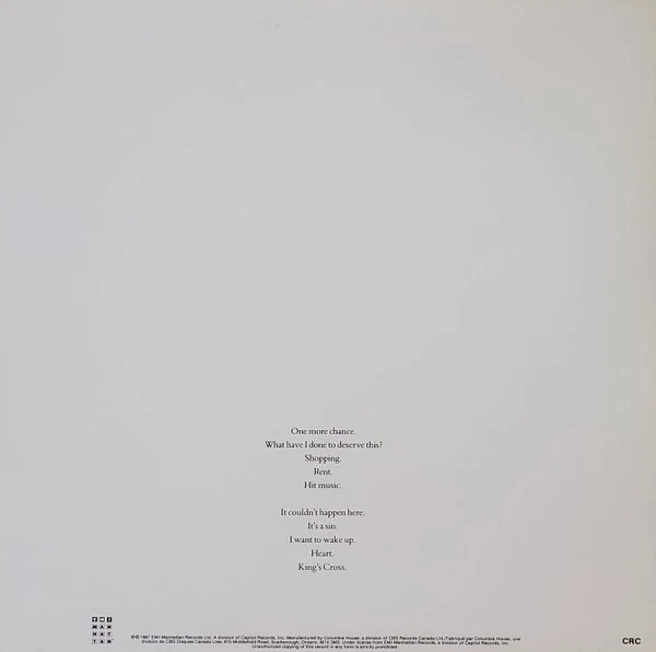 Pet Shop Boys: Actually (ELJ 546972) - Image 2 of 4