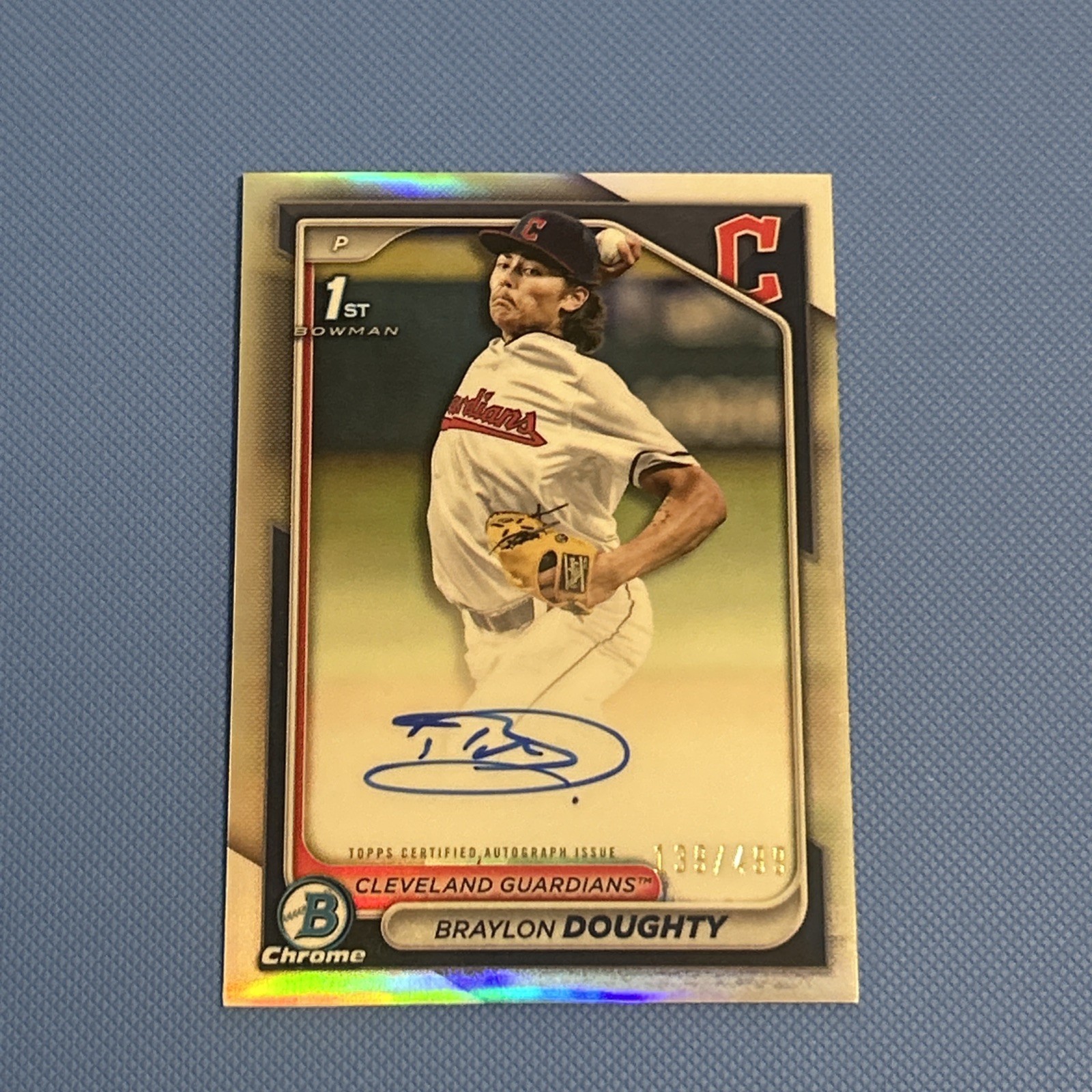 2024 Bowman Draft -Braylon Doughty 1st Bowman Chrome Auto Refractor /499 #CPA-BD