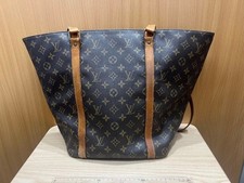 LOUIS VUITTON Monogram Sac Shopping Shoulder Tote Bag M51108 Leather Auth Used