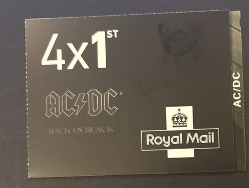AC/DC - 4 x Brief 1. Klasse - Briefmarkenheftchen - Ausgabe 18. Februar 2025 - Bild 1 von 4