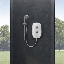 Aqualisa eMotion 8.5kW Electric Shower - Arctic White MOWC85