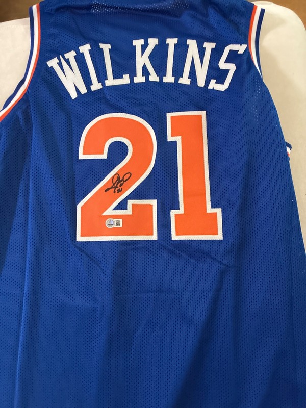 gerald wilkins autograph jersey cavs beckett
