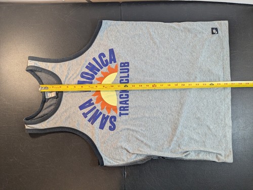 Nike Rare Men’s Santa Monica Track Club Stretch Tank Top Shirt Gray Size Large - Picture 15 of 18