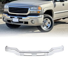 Front Bumper Face Bar For 2003-2007 Gmc Sierra 1500 3500 Chrome Steel 15098990