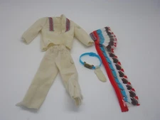 Tenue Chef Indien ( White)  - Big Jim Old West 7397 - Mattel Hong Kong 1976
