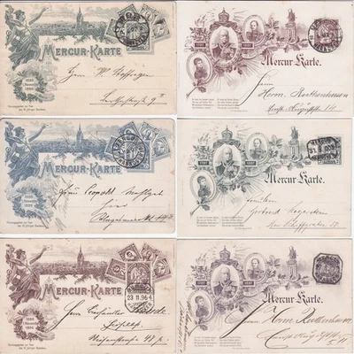 HANNOVER   STADTPOST  1896 , 1897    6 GSK  ECHT  GESENDET  MILLER € 180,- - Bild 1 von 4