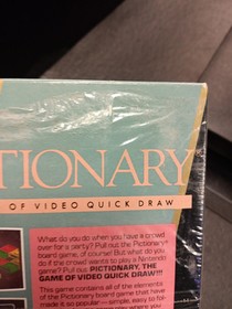 Pictionary (Nintendo NES) CIB W/Box Protector **Partial Seal**SEE PICS