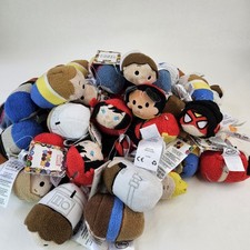 Lot of 43 Tsum Tsum Mini Plush Disney Star Wars Marvel Electra Kristoff Han Luke