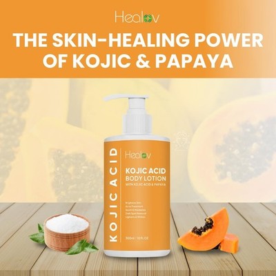 Kojic Acid Lotion – Skin Brightening Body Lotion for Age Spots, Hyperpigmentatio