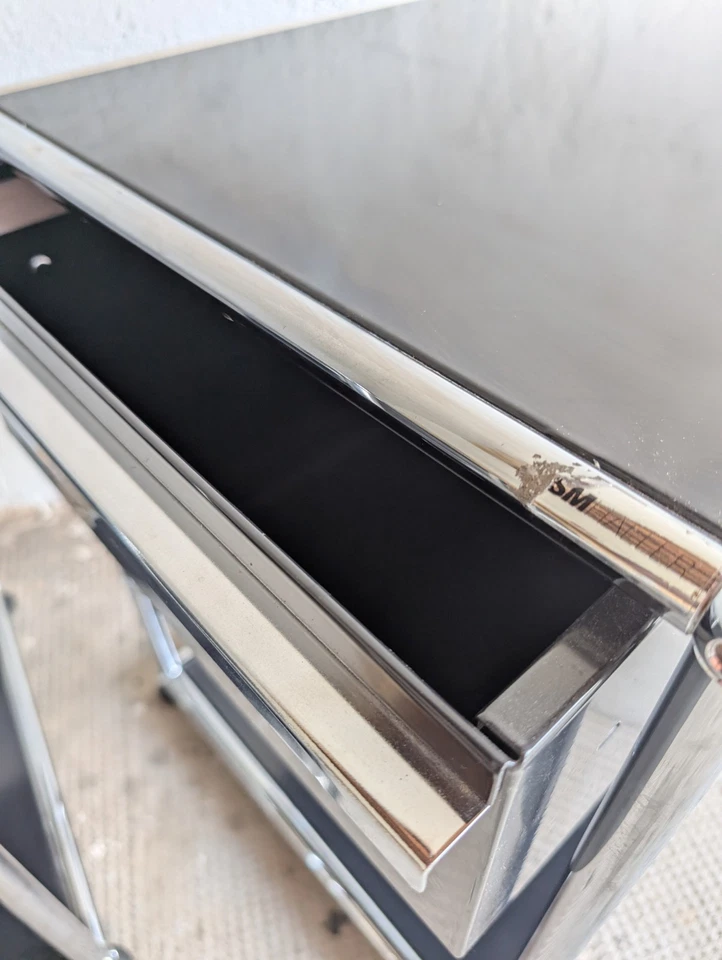 Bedside table design Fritz Haller - USM HALLER - Image 3 of 4