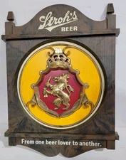 Stroh's Beer Plastic Sign Vintage Logo From One Beer Lover To Another  