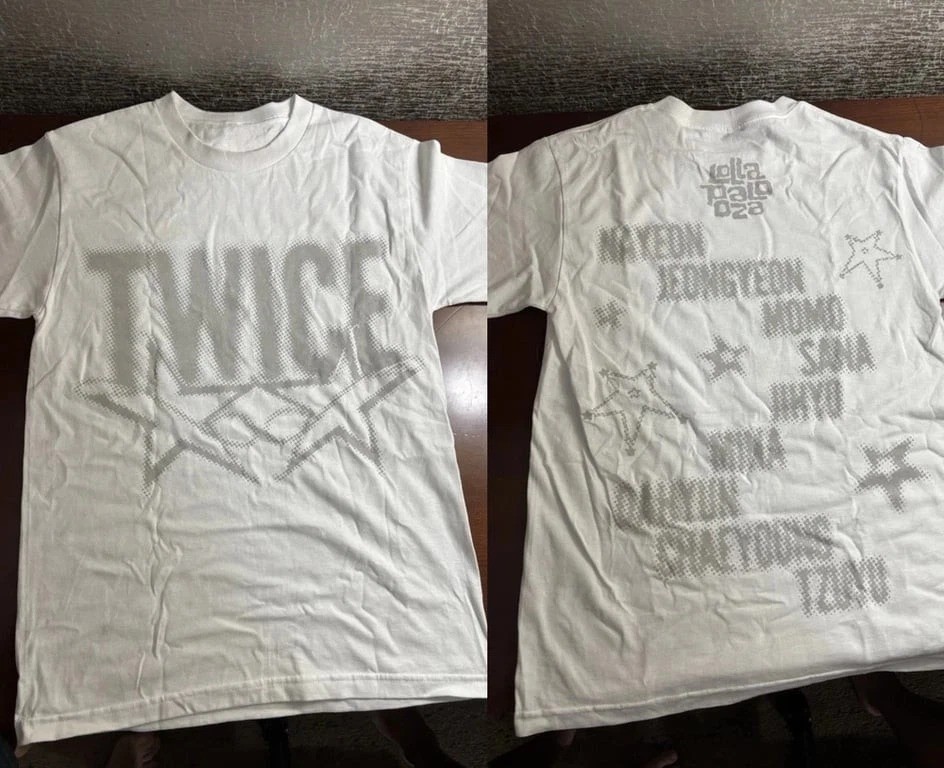 TWICE THIS IS FOR Tシャツ WHITE T-SHIRT【L】/ WHITE - Designed by TWICE / TWICE『THIS IS FOR