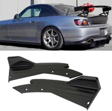 Rear Bumper Lip Diffuser Splitter Spoiler Glossy Black For Honda S2000 Rear Bumper Lip Diffuser Splitter Spoiler Glossy Black For Honda S2000