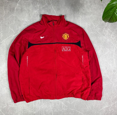 Manchester United Vintage Trainingsjacke - Rot - XL -2009/10