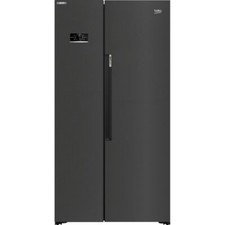 Beko ASL1442VPZ HarvestFresh™ 91cm Frost Free American Fridge Freezer Black